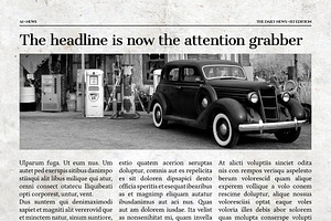 Vintage InDesign Newspaper Template