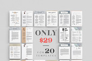 Simple Resume BUNDLE Template M, a Resume Template by Showy68 Template (Thumbnail 7 of 7)