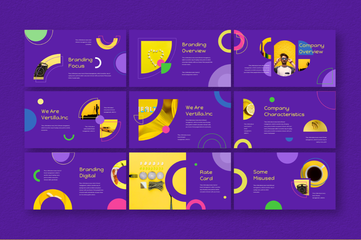Circle Brand Keynote Template, a Presentation Template by Inkofert (Photo 5 of 9)