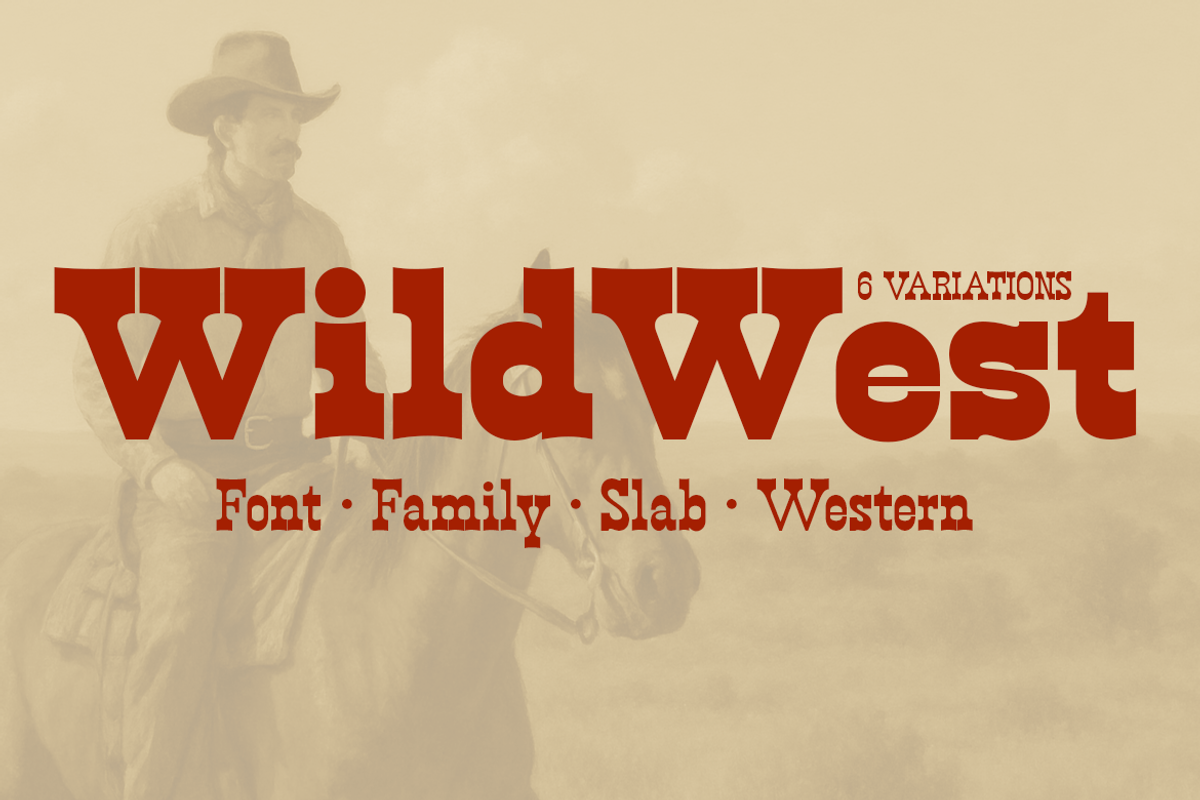 Wild West // Slab Serif Family, a Slab Serif Font by artisans (Photo 1 of 7)