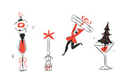 MERRY & CHIC, a Seasonal Illustration by Anastasy_helter (Thumbnail 2 of 13)