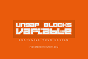 Ungap Blocks Variable, a Sans Serif Font by vectalex (Thumbnail 1 of 6)