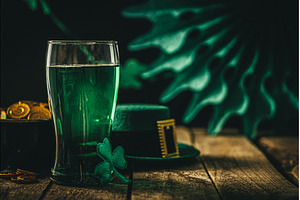St. Patricks day concept - green