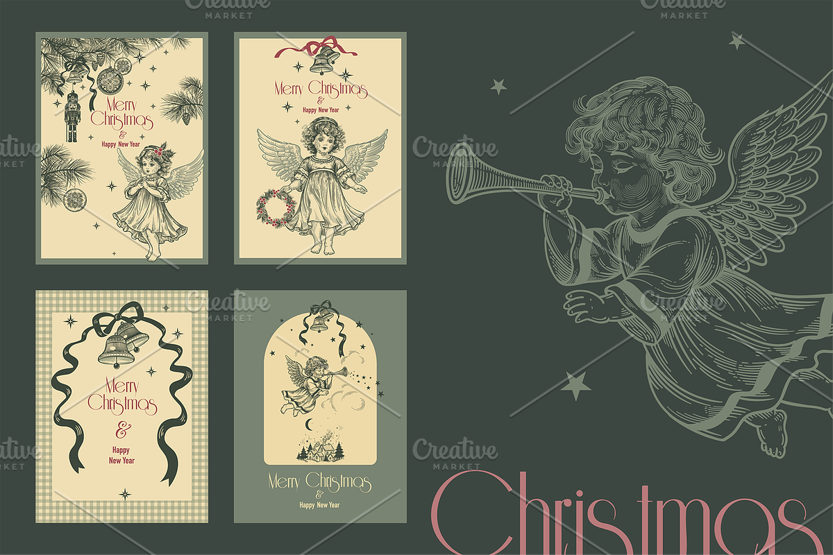 Hand-drawn Christmas illustrations, an Object Graphic by MarinaVorontsova (Photo 3 of 9)