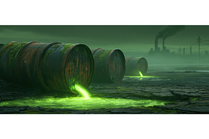 Powerful Cinematic Ground-Level Shot, an Industrial Photo by piter.goskov