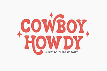 Cowboy Howdy - Retro Display Font