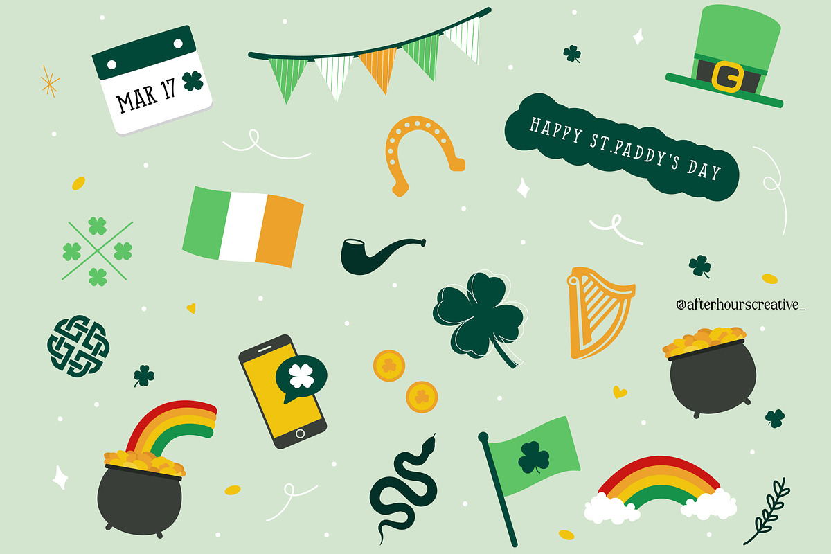 Hand Drawn St. Paddy's Bundle, an Illustration by After Hours Creative (Photo 2 of 5)
