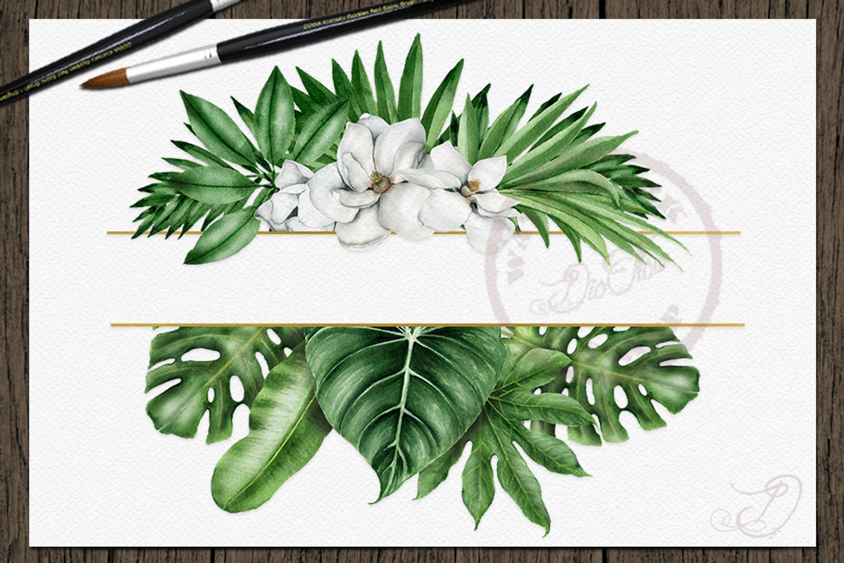 Tropical Big Pack Watercolor Clip, a Decorative Illustration by DioFlow (Photo 24 of 26)