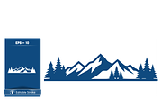 Majestic Mountain Landscape Graphic, a Decorative Illustration by CarWrap design (Thumbnail 3 of 4)