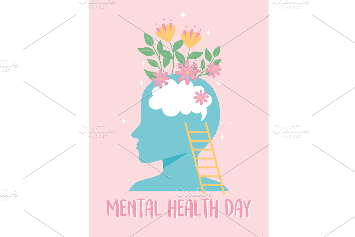mental health day, a Healthcare Illustration by studiogstock