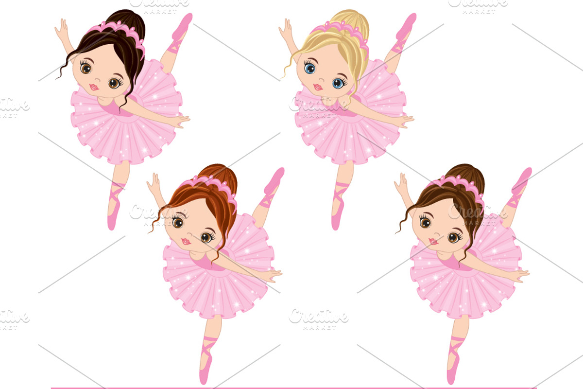 Vector Ballerina Clipart, an Illustration by TheCreativeMill (Photo 3 of 3)