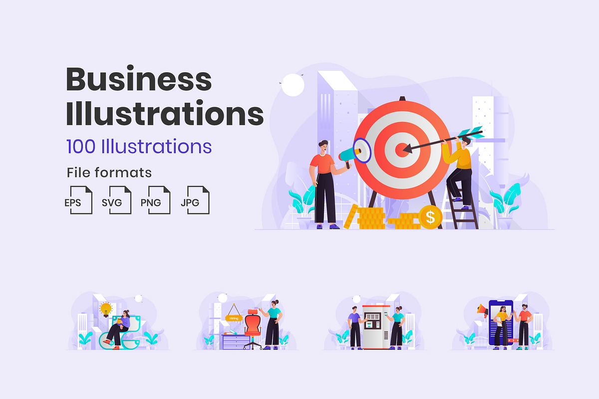 Business Illustration Bundle, a Templates & Theme by Triangle Squad (Photo 1 of 12)