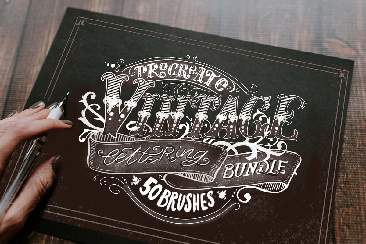 Procreate Vintage Lettering Bundle