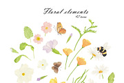 Primrose Watercolor Collection, a Decorative Illustration by Sunshine Art (Thumbnail 2 of 8)