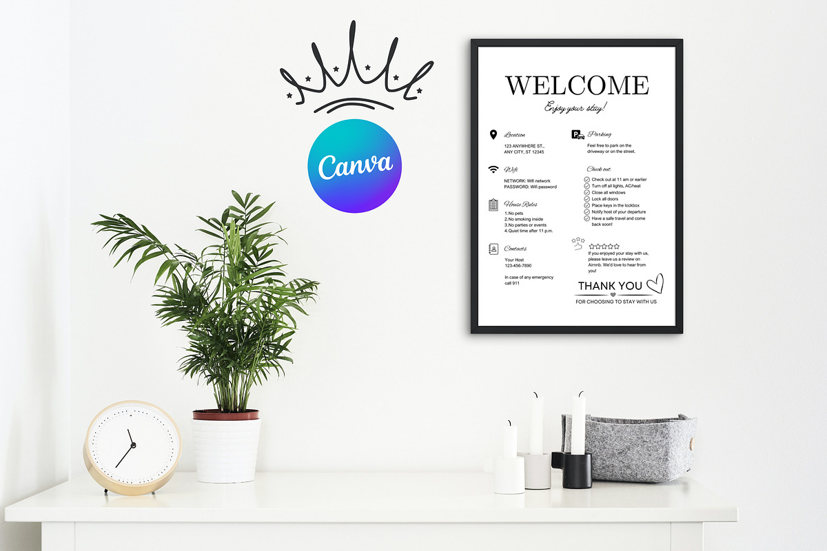 Airbnb Host Bundle Canva Templates, a Templates & Theme by Mrxking (Photo 5 of 8)