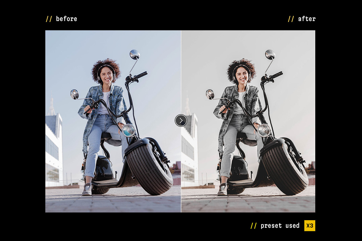 BLACK - Actions and Presets, a Preset Add-On by Hydrozi Presets (Photo 4 of 10)