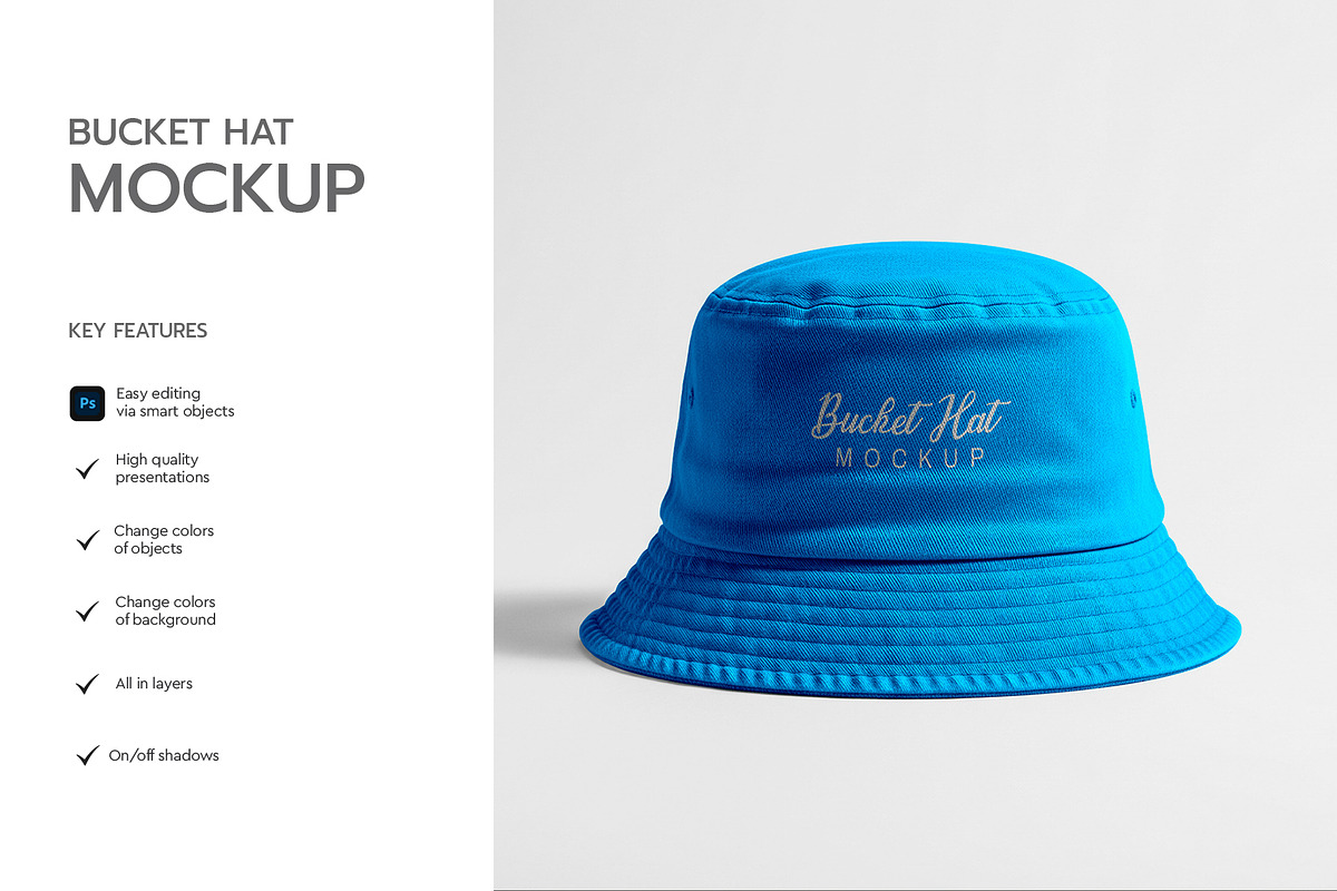 Bucket Hat Mockup Template