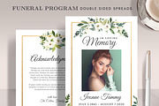 Funeral/ Memorial Card Program FP006, an Invitation Template by Draca Design Co (Thumbnail 2 of 3)