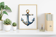 Watercolor Coastal Decor Clipart, an Illustration by Canvas Craft (Thumbnail 5 of 7)