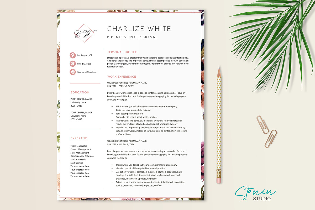 CV Template | Resume, a Resume Template by Stanin Studio (Photo 1 of 10)