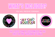 Pastel Neon Logo Templates, a Branding & Logo Template by SunshineStudioBoutique (Thumbnail 2 of 9)