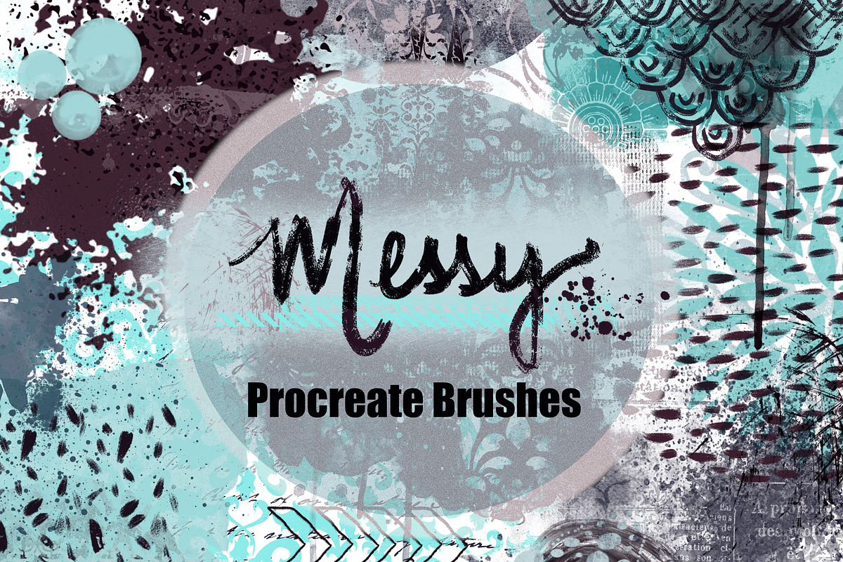 Procreate Brushes - Messy, a Brush Add-On by Li Zamperini (Photo 1 of 10)