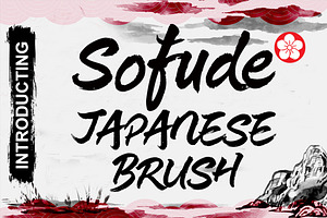 Sofude Japan Brush Font, a Script Font by Art StoreID