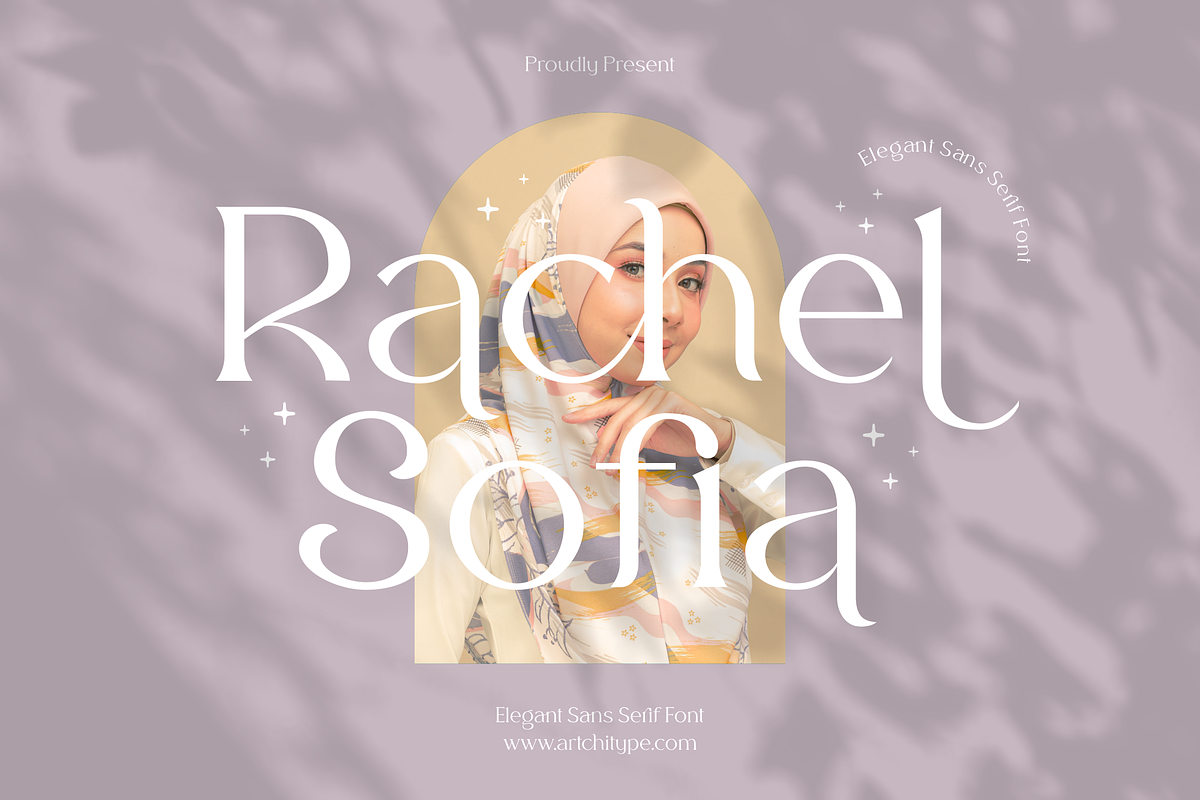 Rachel Sofia - Sans Serif Font, a Sans Serif Font by Artchitype Studio (Photo 1 of 11)