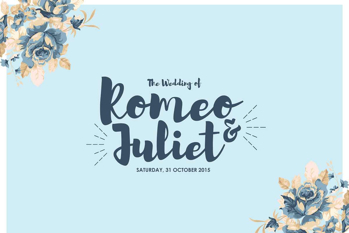 Exclusive flowery wedding invitation, an Invitation Template by Laffmate (Photo 2 of 3)