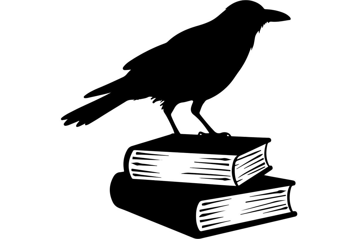 Raven on Books SVG Bundle, an Object Graphic by Designer_Momina (Photo 9 of 19)