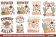 Western Halloween Sublimation Bundle, a Seasonal Illustration by Libby Wishes (Thumbnail 3 of 3)