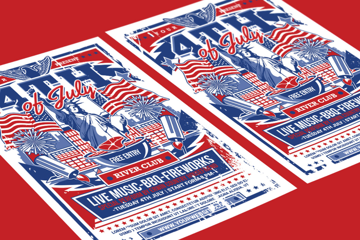 4th of July Celebration Flyer, a Flyer Template by Muhamad Iqbal hidayat (Photo 3 of 4)