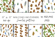 Kids Crayon Nature Elements Seamless, a Pattern Graphic by Lucyinyourheart (Thumbnail 1 of 10)