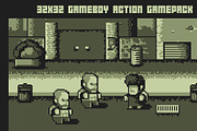 Gameboy Action Game Pack 4, a Graphic by Fassous game assets (Thumbnail 1 of 5)