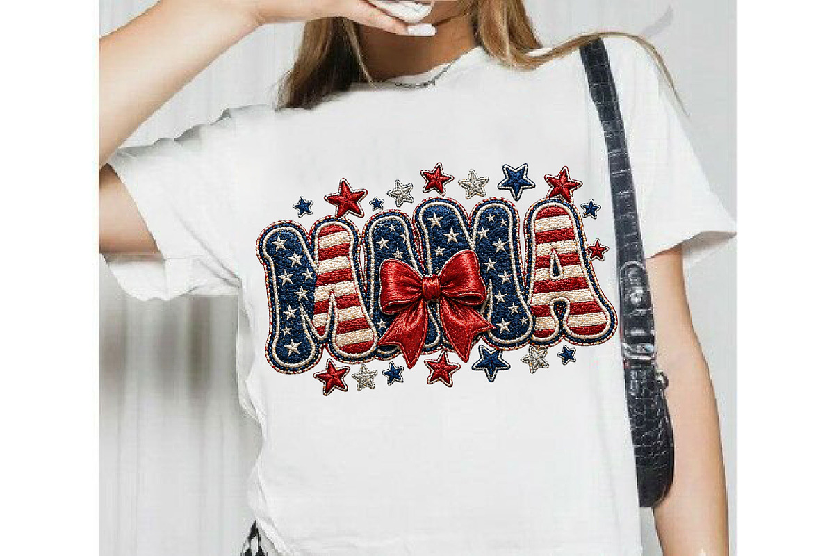 American Mama PNG, 4th of July PNG, an Illustration by DreamCafeArt (Photo 5 of 5)