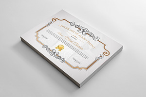 Certificate Word | PSD | AI, a Stationery Template by Curve Design