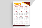 A4 Size 2021 Calendar - Editable, a Templates & Theme by rix_designs (Thumbnail 2 of 3)