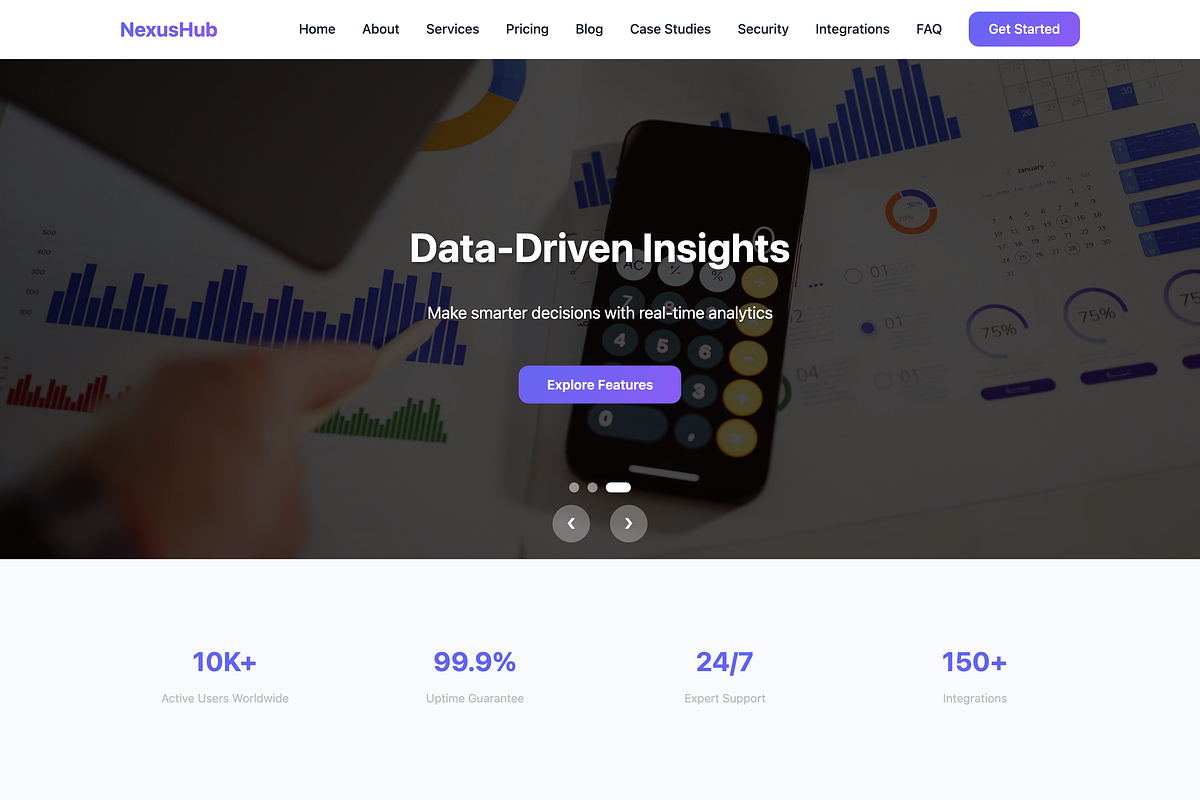 NexusHub - Business HTML Template, a HTML Template by FlyTemplates.com (Photo 1 of 9)