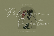 Palmegria, a Script Font by kerismaker (Thumbnail 1 of 10)