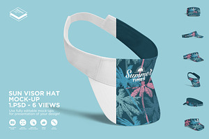 Sun Visor Hat Mock-up