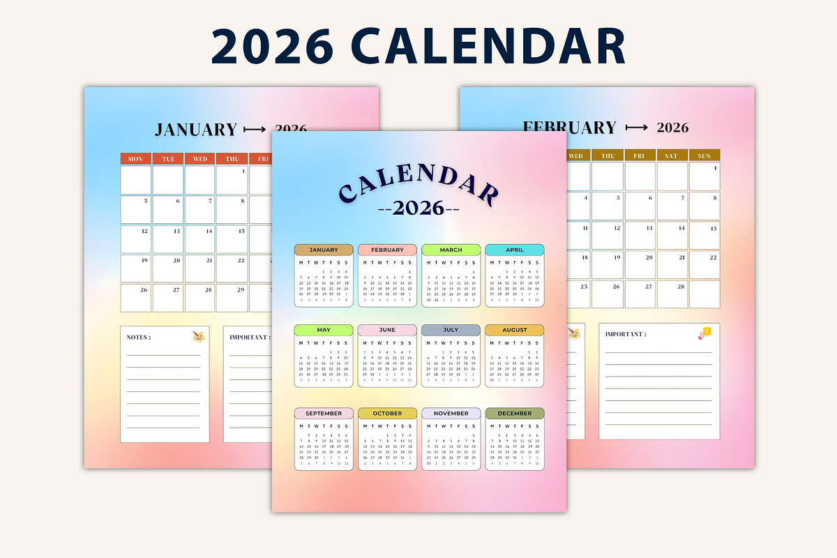 2026 12-Month Kids Activity Organize, a Stationery Template by Designmela01 (Photo 2 of 10)