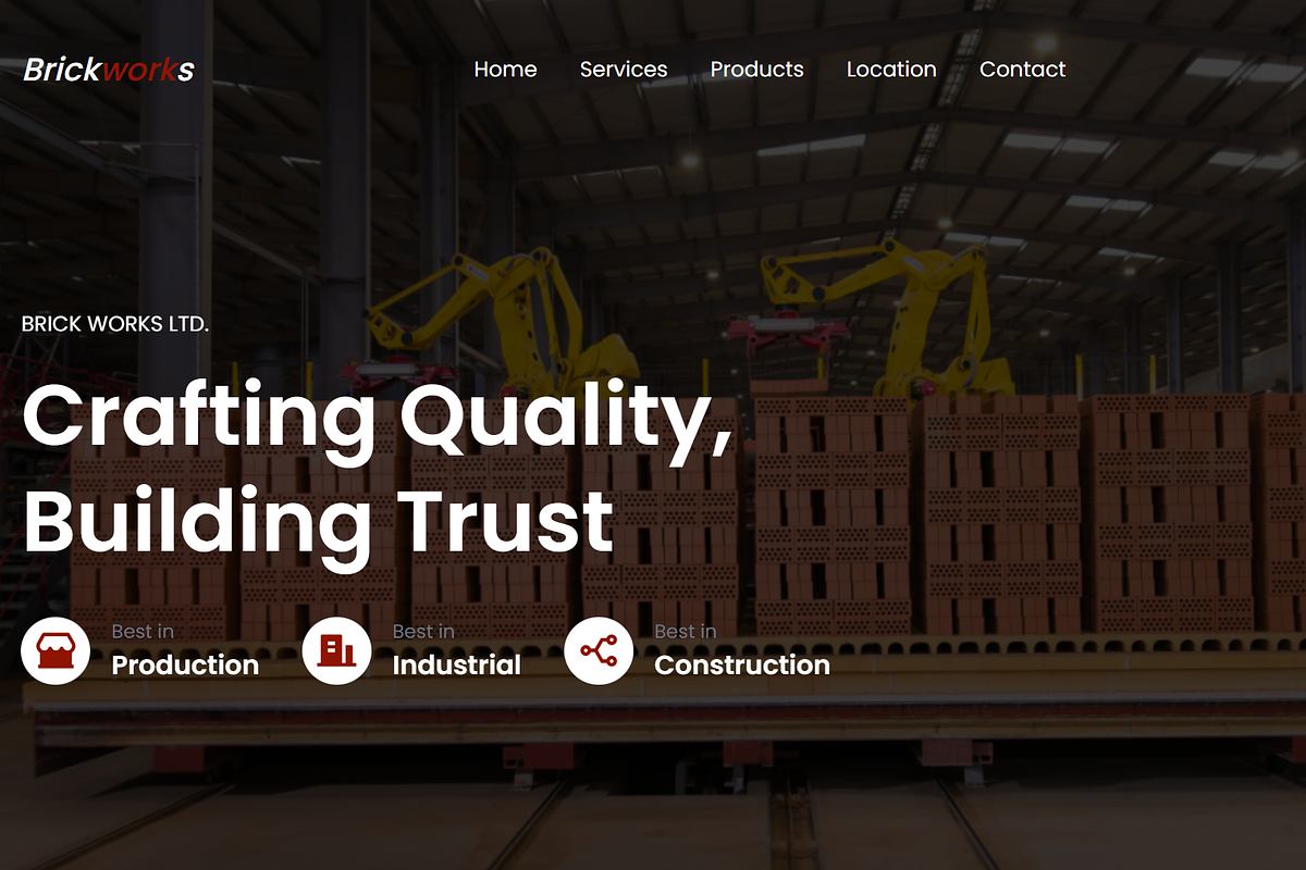 BrickWorks- Industrial Template, a HTML Template by NomaTemplates (Photo 3 of 11)