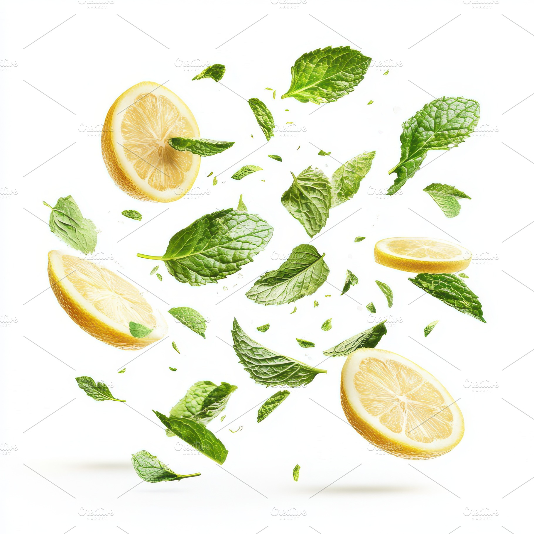 Peppermint leaves, Mint leaf and fre, a Food & Drink Photo by Pixeness