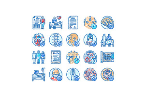 surgeon doctor hospital icons hand, an Object Illustration by pikepicture