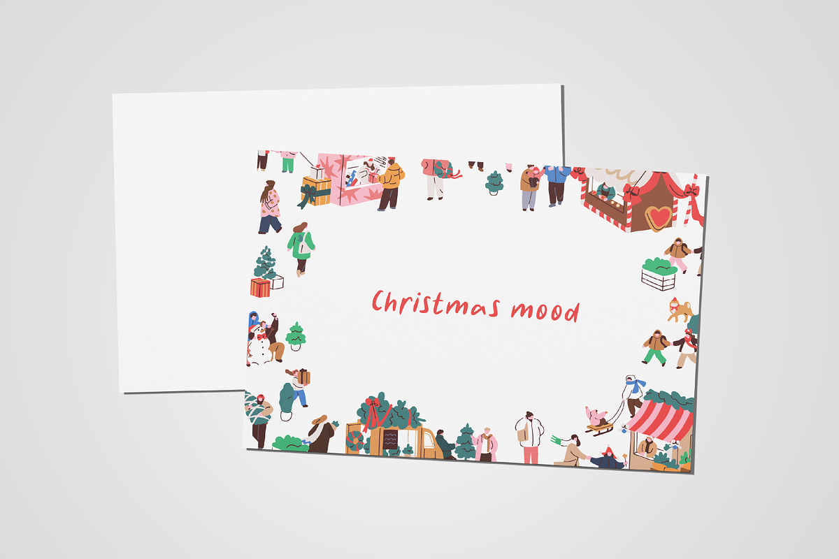 Christmas fair, framed cards designs, a Seasonal Illustration by Good Studio (Photo 4 of 5)