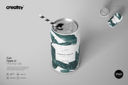 Can Mockup Set (type 1), a Packaging Mockup by creatsy5 (Thumbnail 1 of 10)