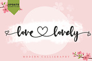 Love Lovely, a Script Font by Letterara (Thumbnail 1 of 9)