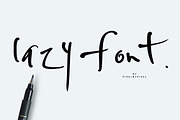 Handwritten Lazy Font, a Sans Serif Font by pixelcolours (Thumbnail 1 of 7)