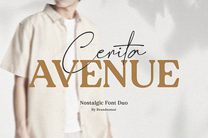 Cerita Avenue Nostalgic Font Duo