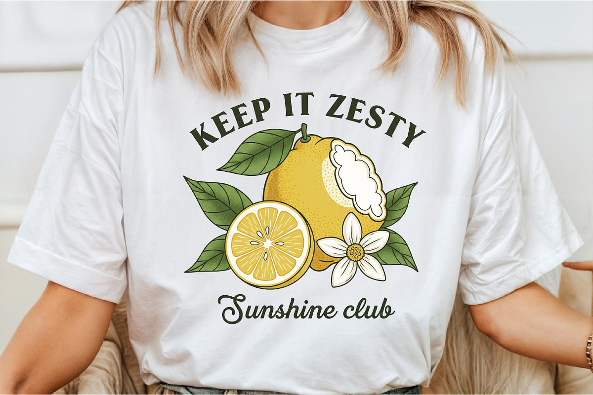 Keep It Zesty Sunshine Club PNG, an Illustration by Libby Wishes (Photo 6 of 6)